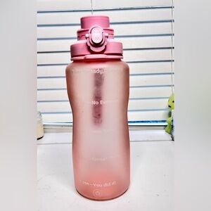 Pink Motivational Water Bottle